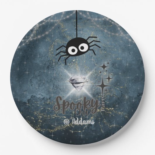 シック不気味ハローウィンパーティ紙プレート ペーパープレート (正面)