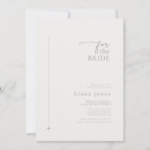 シック中和結婚ブライダルシャワーパウダーID1020 招待状 (正面)