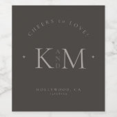 シック中和結婚応援炭ID1020 ワインラベル (シングルラベル)