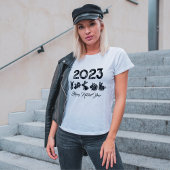 シック中国のな新年うさぎの旧正月 Tシャツ