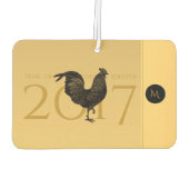 シック中国のロースター新年2017モノグラムカーAF カーエアーフレッシュナー (裏面)