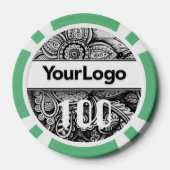 シック企業のイベント会社ホリデーオフィスパーティー ポーカーチップ (裏面)