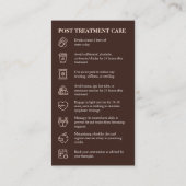 シック体スカルプティングポストトリートメント気にスパヘルス 名刺 (裏面)