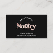 シック公証人公債署名写真QRコード 名刺 (正面)