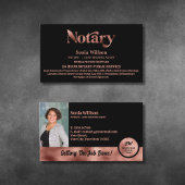 シック公証人公共バラ金ゴールド写真ローン署名 名刺