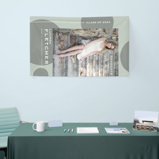シック写真テンプレート大学院卒業式パーティー 横断幕 (トレードショー)