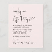 シック写真QRコードウェディングレセプション招待状 (正面)