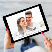 シック写真QRコー結婚ド セーブザデート