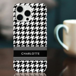 シック千鳥格子のパターン名白黒 iPhone 16 PRO MAXケース