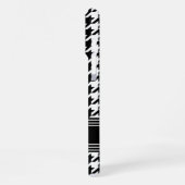 シック千鳥格子のパターン名白黒 iPhoneケース (左側面)