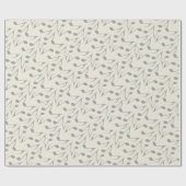 シック千鳥格子の音符パターン ラッピングペーパー (フラット)