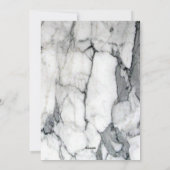 シック名門私立校風のな白い大理石ハッピーホリデーズフォト シーズンカード (裏面)