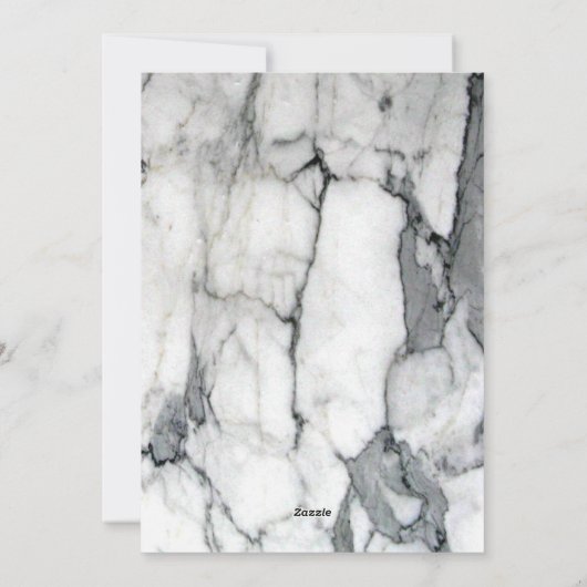 シック名門私立校風のな白い大理石ハッピーホリデーズフォト シーズンカード (裏面)