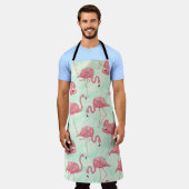 シック名門私立校風のピエレガントックフラミンゴ エプロン (着用した状態)