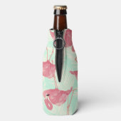 シック名門私立校風のピエレガントックフラミンゴ ボトルクーラー (ボトル裏面)