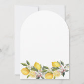 シック地中海のフォトウェディング日付を保存 招待状 (裏面)