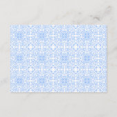 シック地中海のレモンブルーイタリアンタ結婚イル エンクロージャーカード (裏面)