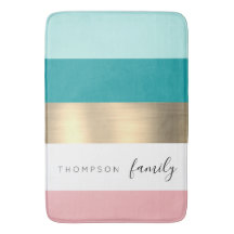 シック多色ストライプ金ゴールドカスタムファミリー