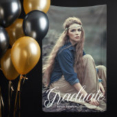 シック大学院フォトホワイトタイポグラフィオーバーレイパーティー 横断幕