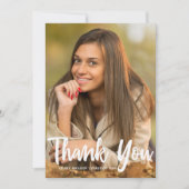 シック大学院フォトモダンカスタム卒業 サンキューカード (正面)