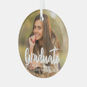 シック大学院フォトモダンカスタム2023卒業 ガラスオーナメント (正面左)