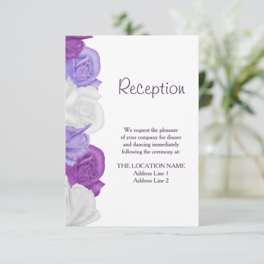 シック家宝バラ結婚披露宴 エンクロージャーカード (スタンド正面)