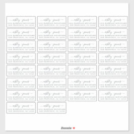 シック差出人住所ラベル3.42 x 1.45インチ30x シール