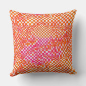 シック市松模様にな心地よい：デザインされた装飾用クッション"? クッション (裏面)