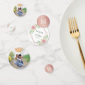 シック幾何バラゴールドフォイル結婚フローラ コンフェッティ (グループ)