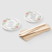 シック幾何バラゴールドフォイル結婚フローラ ハンドファン (組立なし)