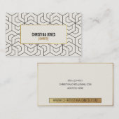 ★シック幾何学模様の名刺テンプレート★ 名刺