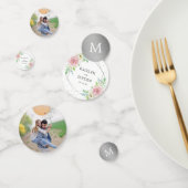 シック幾何学銀箔フローラ結婚ズ コンフェッティ (グループ)