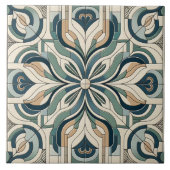 シック幾何調和 タイル (正面)