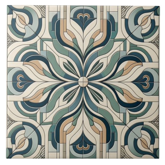 シック幾何調和 タイル (正面)