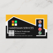 シック建物ホームハンディマンコントラクター 名刺 (正面)