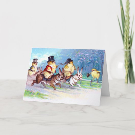 シック復活祭に乗る シーズンカード (正面)