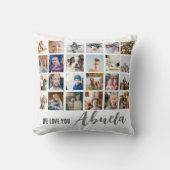 シック我々愛するアブエラ写真装飾用クッション クッション (正面)