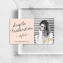 シック手書きファッションスタイリストアクターモデル写真