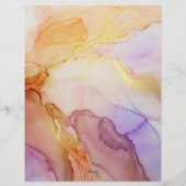 シック抽象芸術アート文房具紙 レターヘッド (裏面)