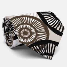 シック抽象芸術サークルホイールニュートラル ネクタイ