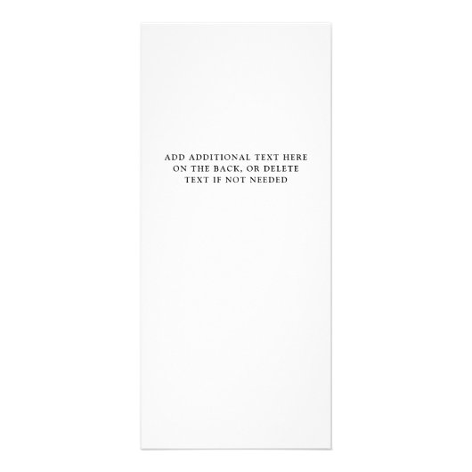 シック抽象芸術ニュートラル | 価格表サービス・メニュー ラックカード (裏面)