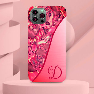 シック抽象芸術マゼンタレッドピンクカラーズモノグラム Case-Mate iPhone 14ケース