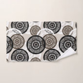 シック抽象芸術円パターン中立 バスタオルセット (ハンドタオル)