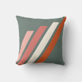 シック抽象芸術幾何ストライプモザイクアートパターン クッション (正面)
