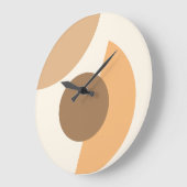 シック抽象芸術幾何学円モザイクアートパターン ラージ壁時計 (傾斜)