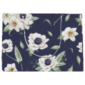 シック春ウォーターカラーブーケ ラージペーパーバッグ (裏面)