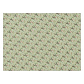 シック春ミントピンクフローラパリエッフェルタワー テーブルクロス (正面(横))