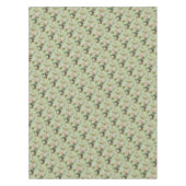 シック春ミントピンクフローラパリエッフェルタワー テーブルクロス (正面)