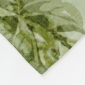 シック春ミントピンクフローラパリエッフェルタワー フリースブランケット (角)