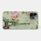 シック春ミントピンクフローラパリエッフェルタワー Case-Mate iPhoneケース (裏面(横))